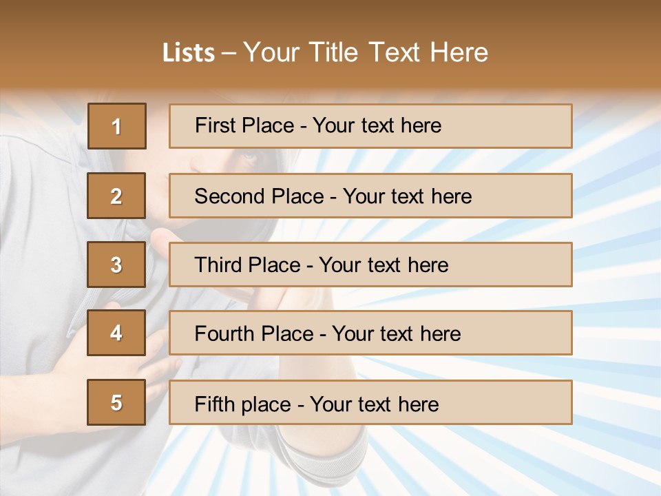 Abstract Caucasian Twist PowerPoint Template