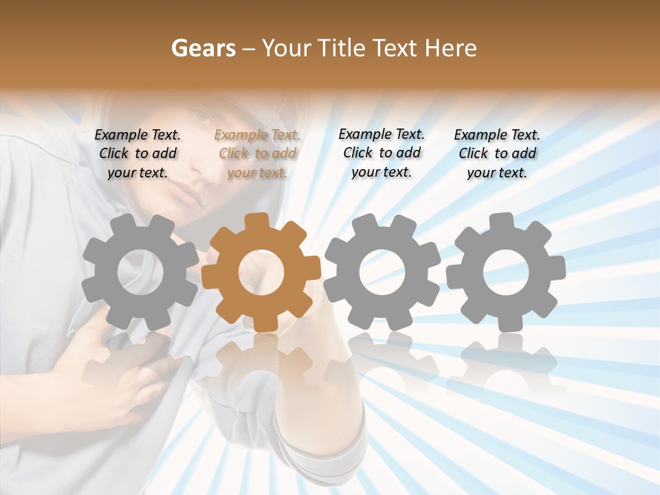 Abstract Caucasian Twist PowerPoint Template