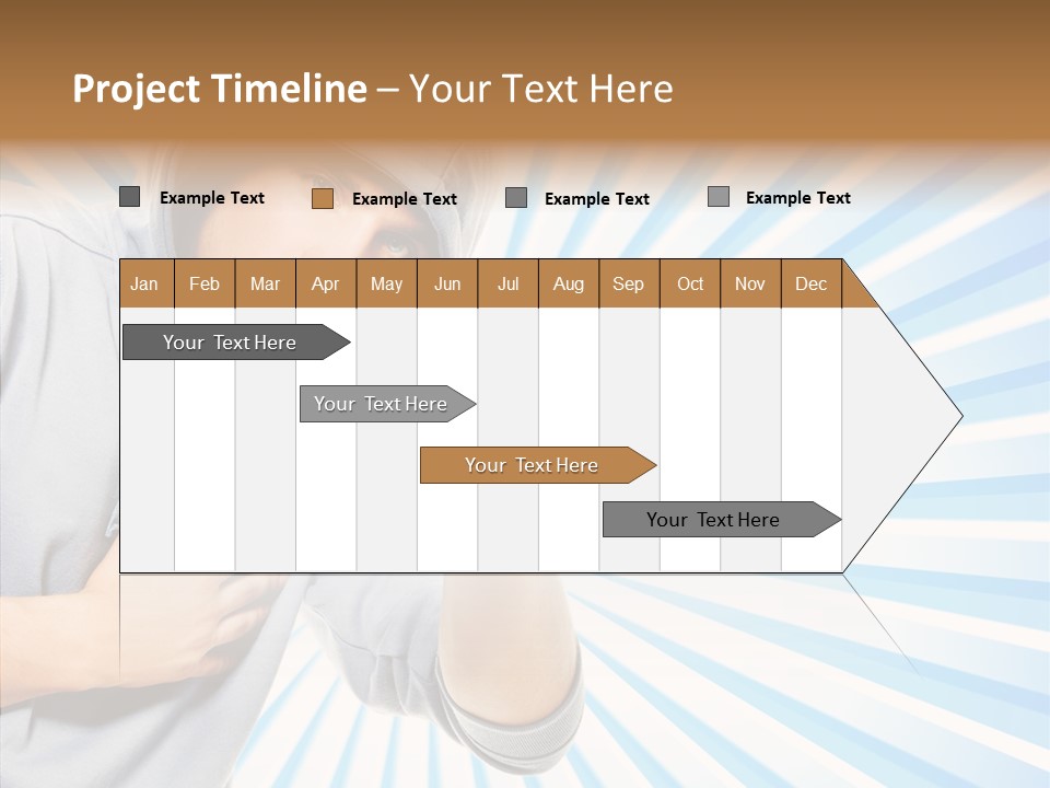 Abstract Caucasian Twist PowerPoint Template