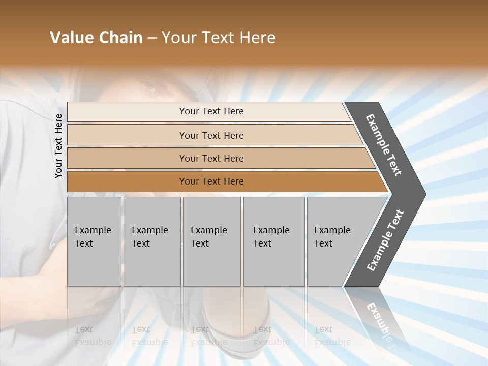 Abstract Caucasian Twist PowerPoint Template