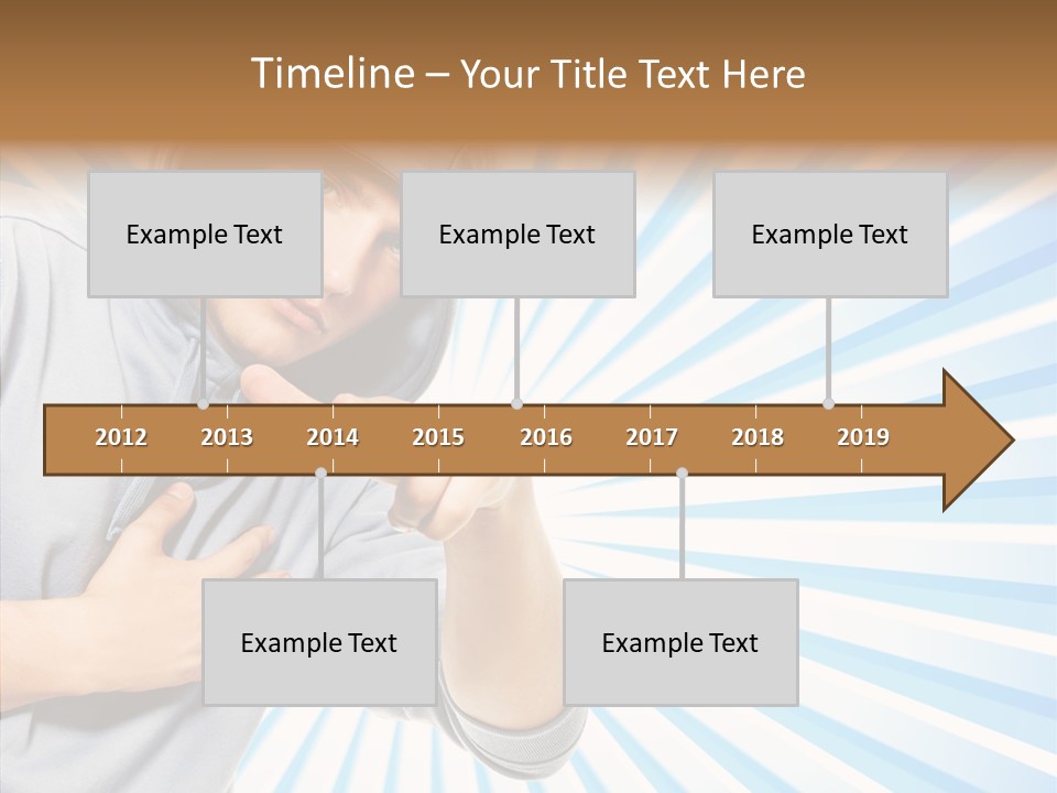 Abstract Caucasian Twist PowerPoint Template