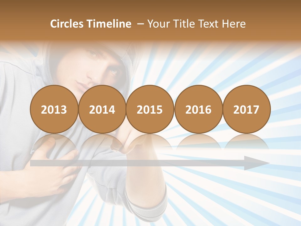 Abstract Caucasian Twist PowerPoint Template