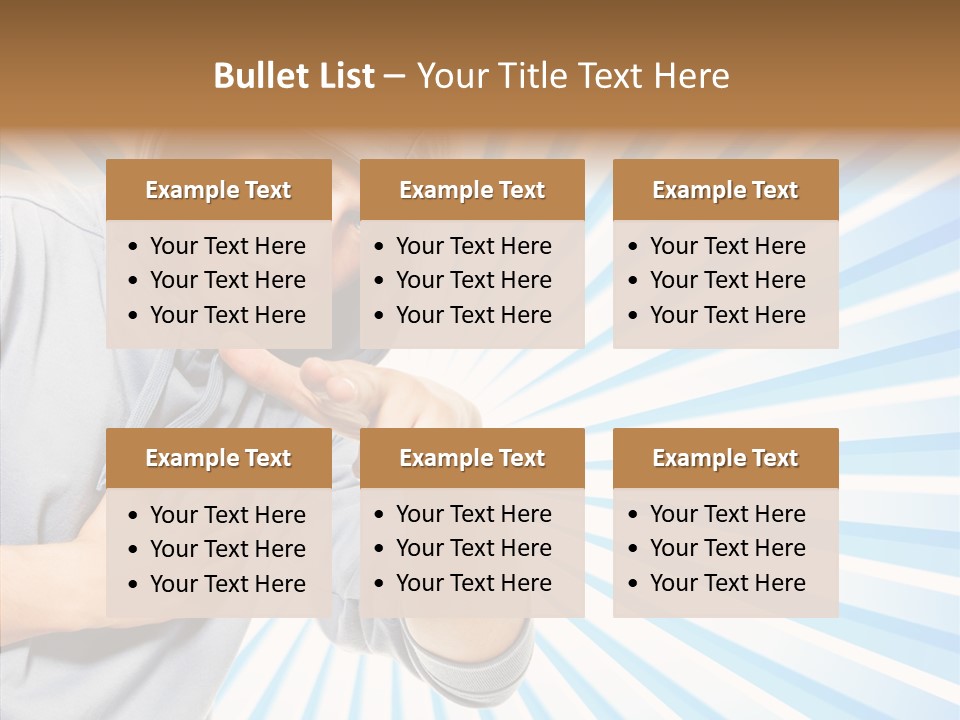 Abstract Caucasian Twist PowerPoint Template