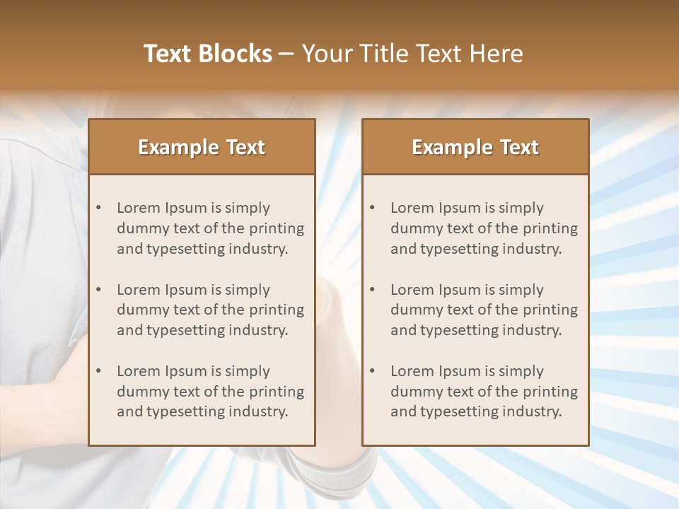 Abstract Caucasian Twist PowerPoint Template