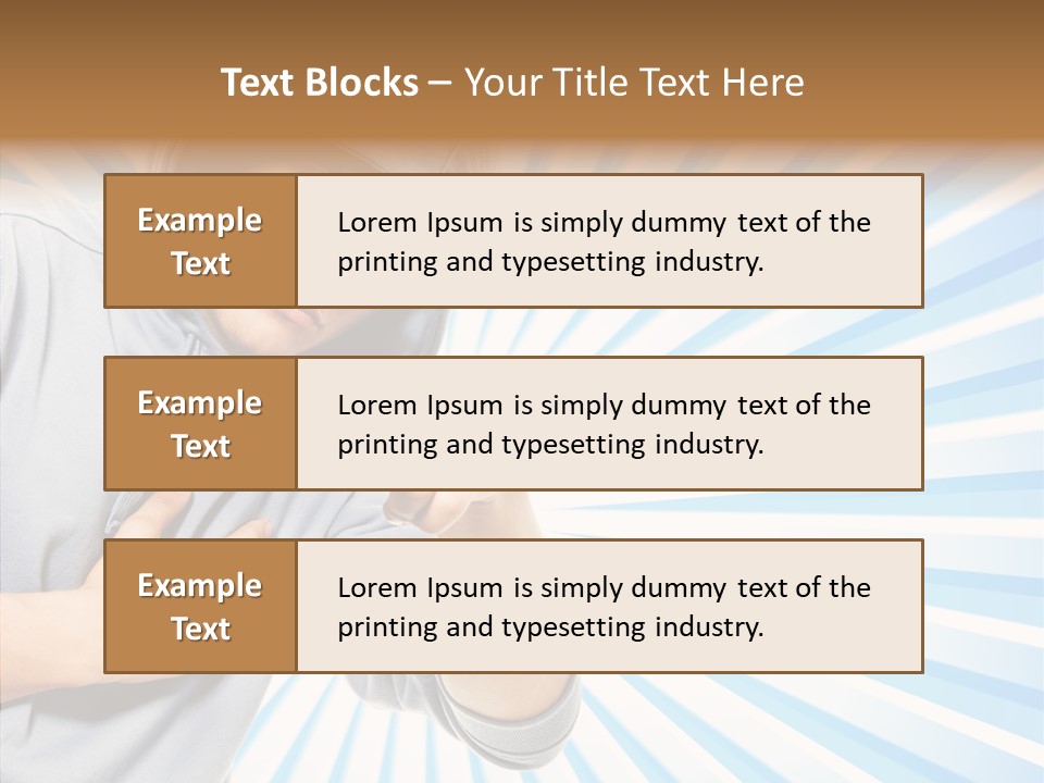 Abstract Caucasian Twist PowerPoint Template