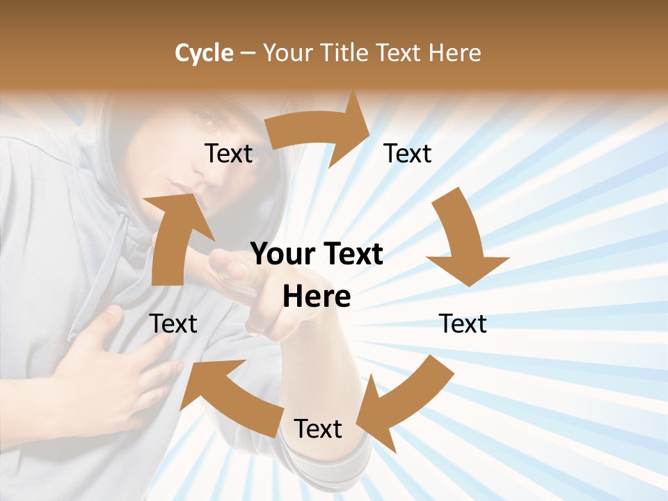 Abstract Caucasian Twist PowerPoint Template