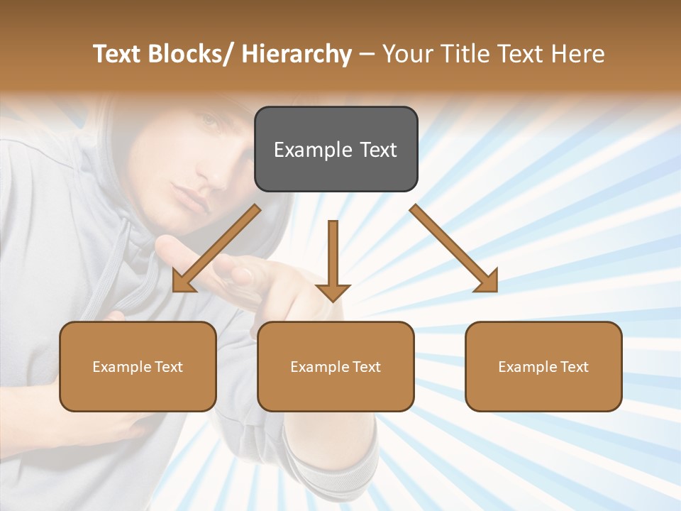 Abstract Caucasian Twist PowerPoint Template