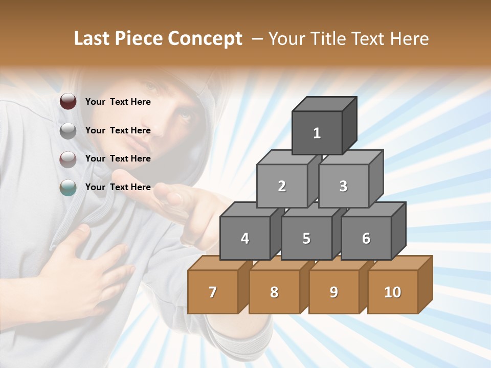 Abstract Caucasian Twist PowerPoint Template