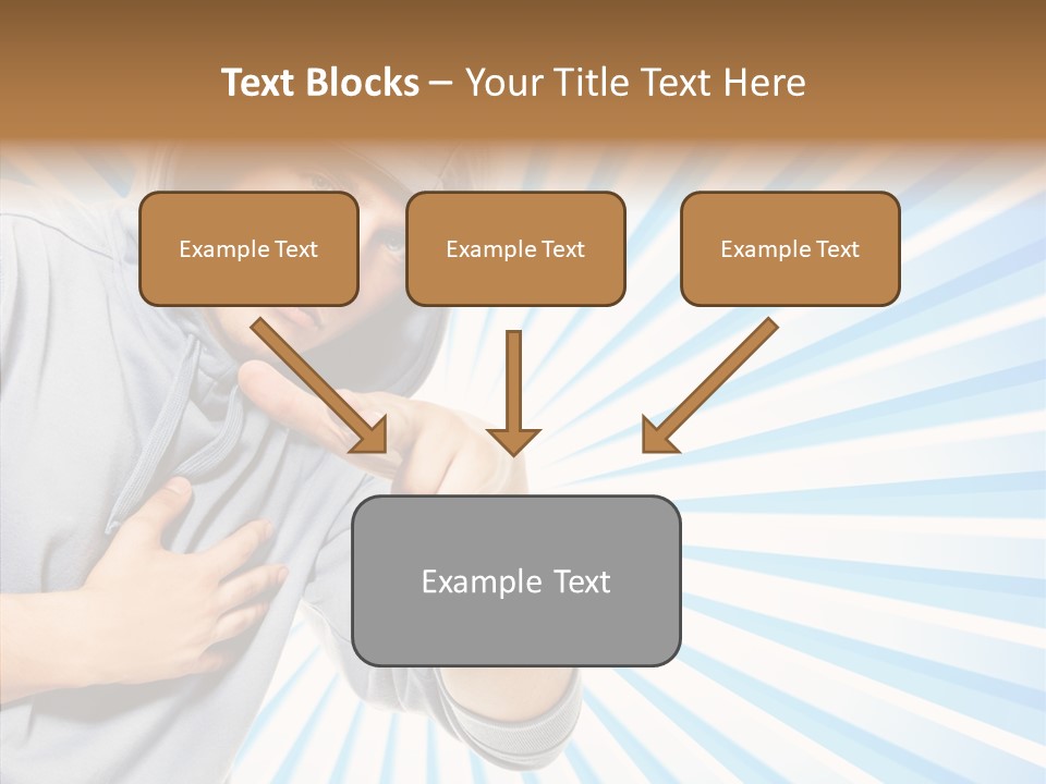Abstract Caucasian Twist PowerPoint Template