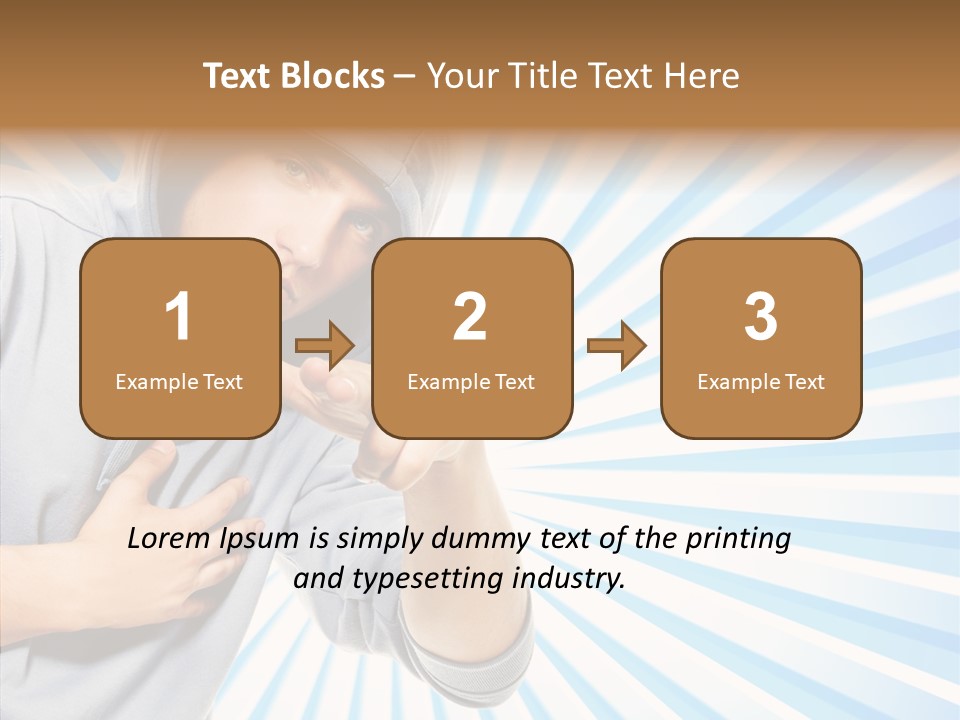 Abstract Caucasian Twist PowerPoint Template