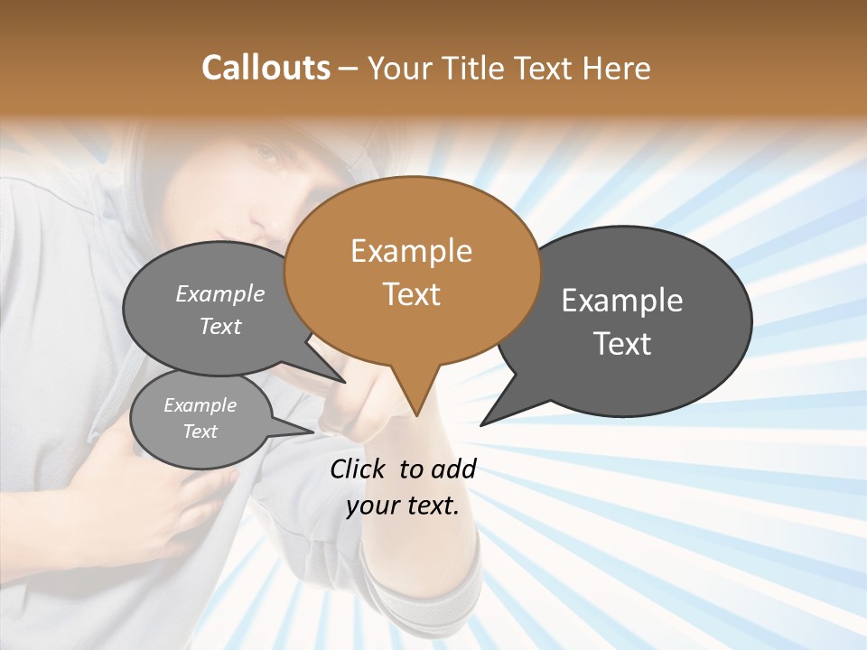 Abstract Caucasian Twist PowerPoint Template