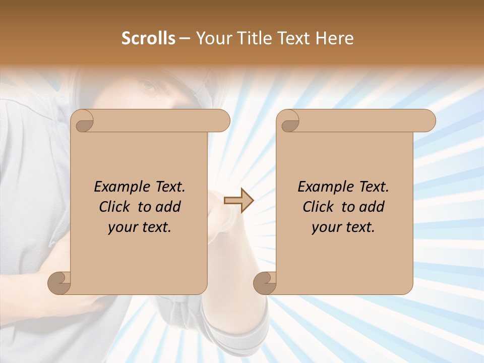 Abstract Caucasian Twist PowerPoint Template