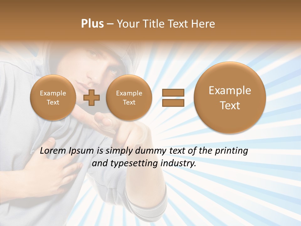 Abstract Caucasian Twist PowerPoint Template