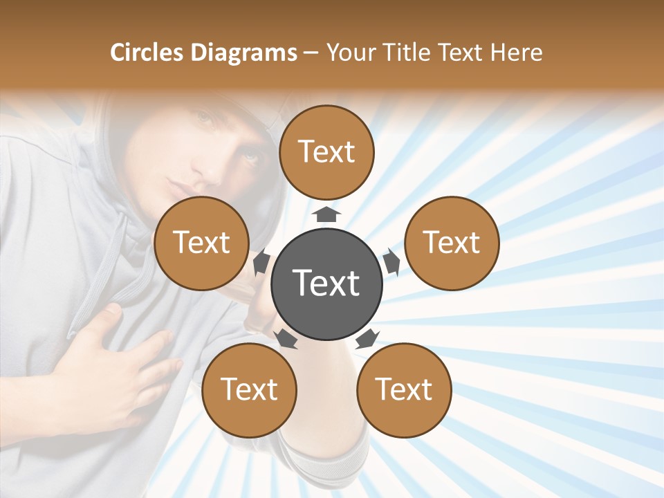 Abstract Caucasian Twist PowerPoint Template