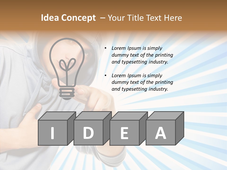 Abstract Caucasian Twist PowerPoint Template