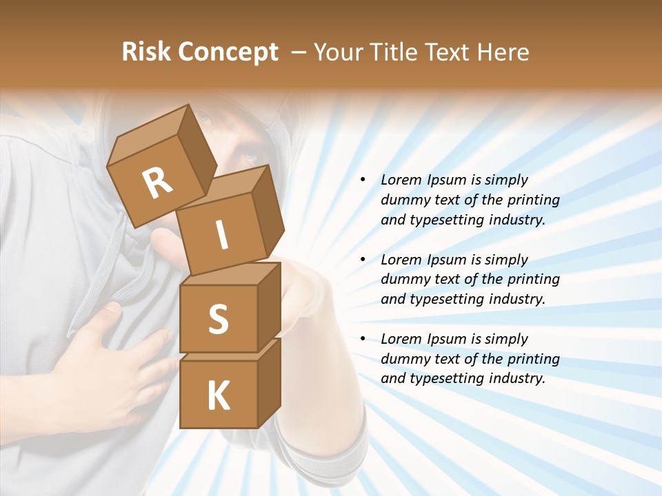 Abstract Caucasian Twist PowerPoint Template