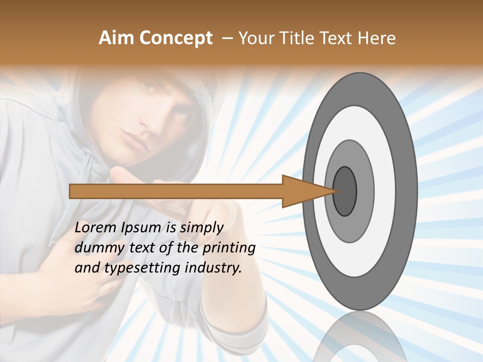 Abstract Caucasian Twist PowerPoint Template