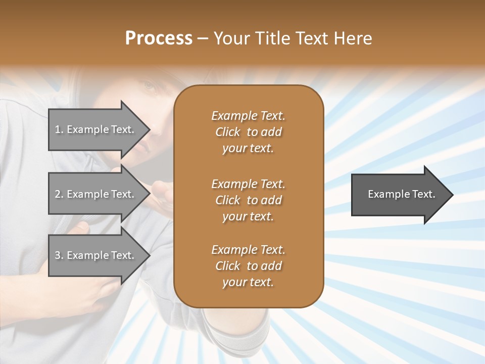 Abstract Caucasian Twist PowerPoint Template
