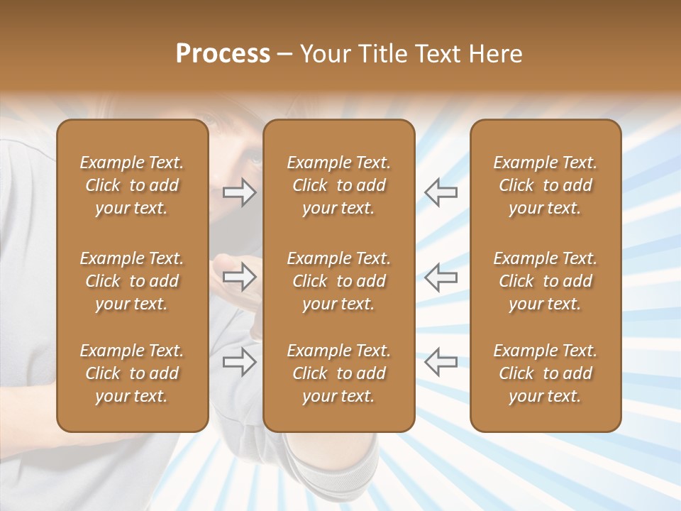 Abstract Caucasian Twist PowerPoint Template