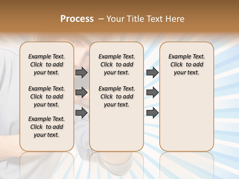 Abstract Caucasian Twist PowerPoint Template