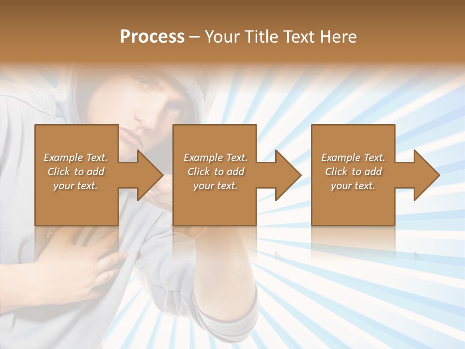 Abstract Caucasian Twist PowerPoint Template