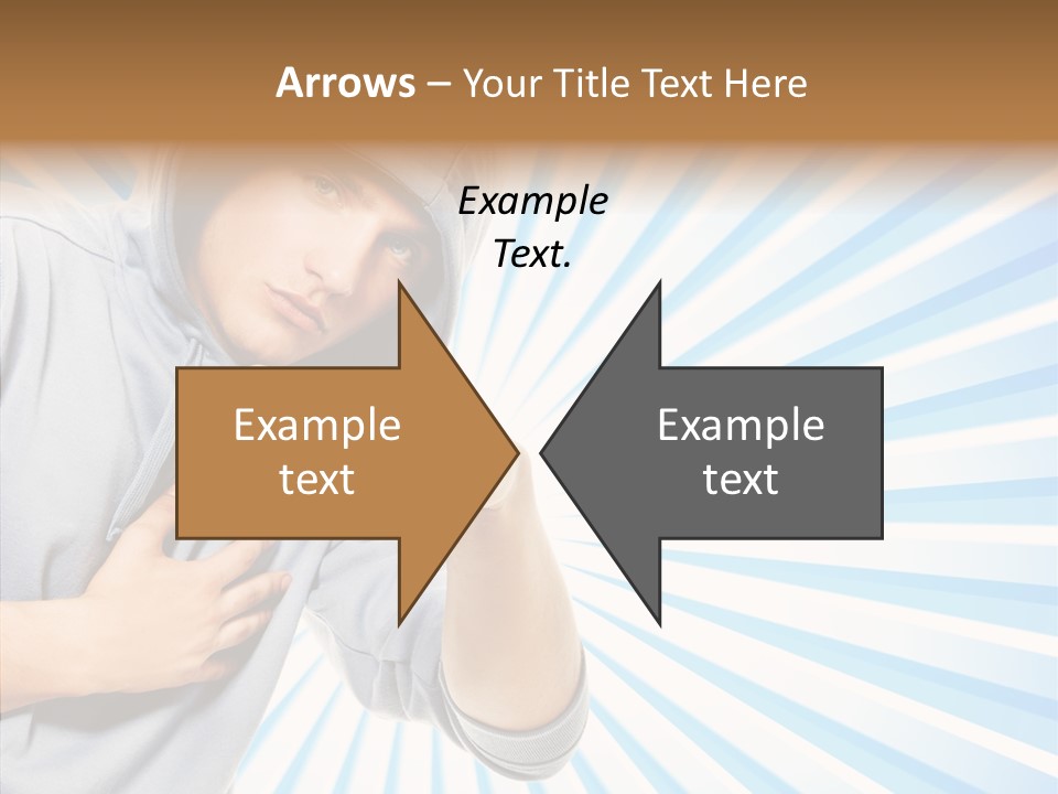 Abstract Caucasian Twist PowerPoint Template