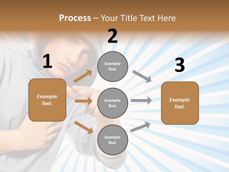 Abstract Caucasian Twist PowerPoint Template