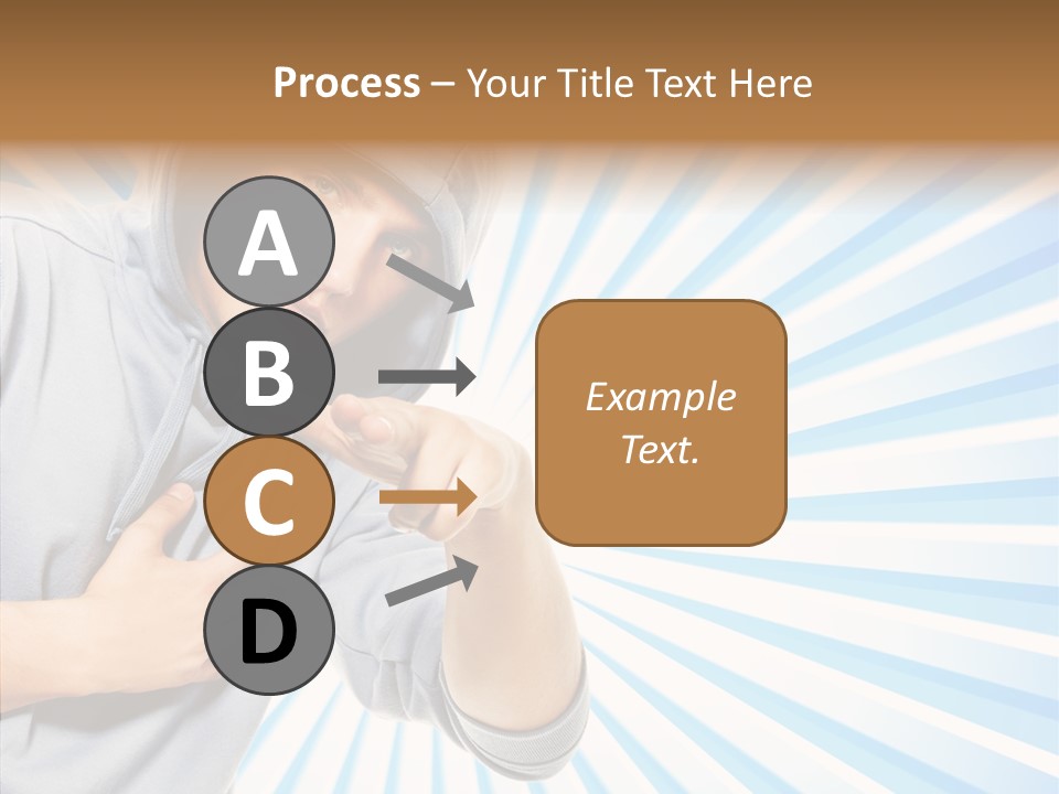 Abstract Caucasian Twist PowerPoint Template