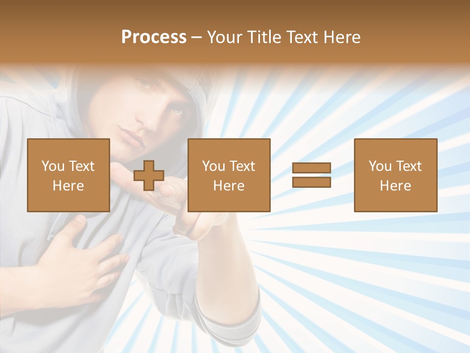 Abstract Caucasian Twist PowerPoint Template