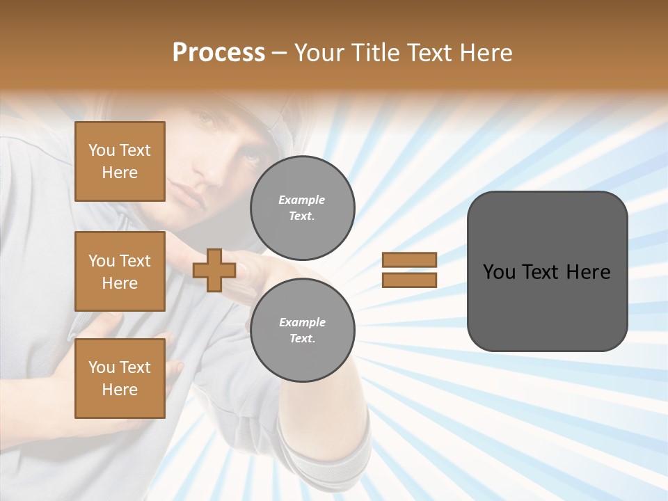 Abstract Caucasian Twist PowerPoint Template