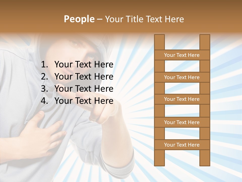 Abstract Caucasian Twist PowerPoint Template