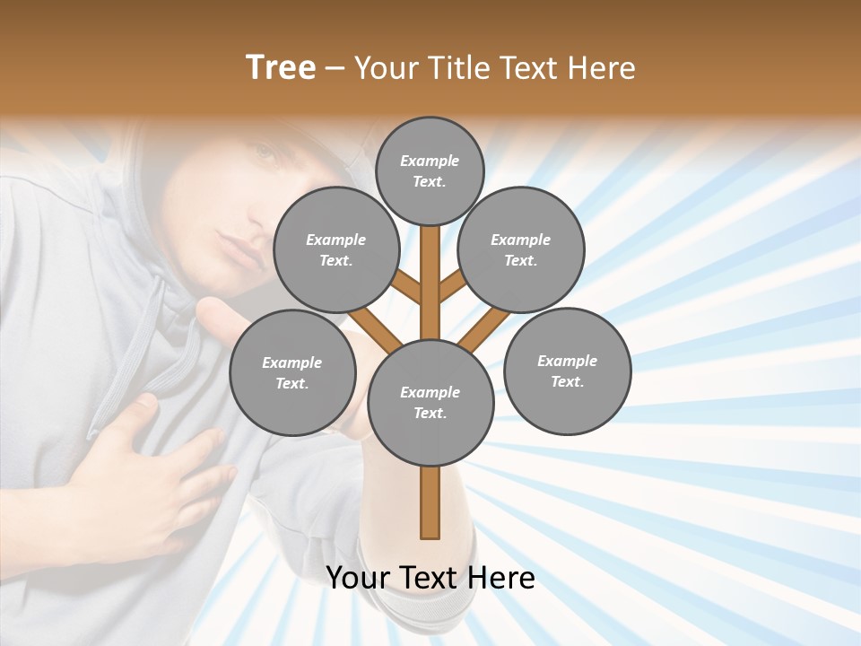 Abstract Caucasian Twist PowerPoint Template