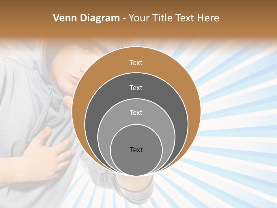 Abstract Caucasian Twist PowerPoint Template