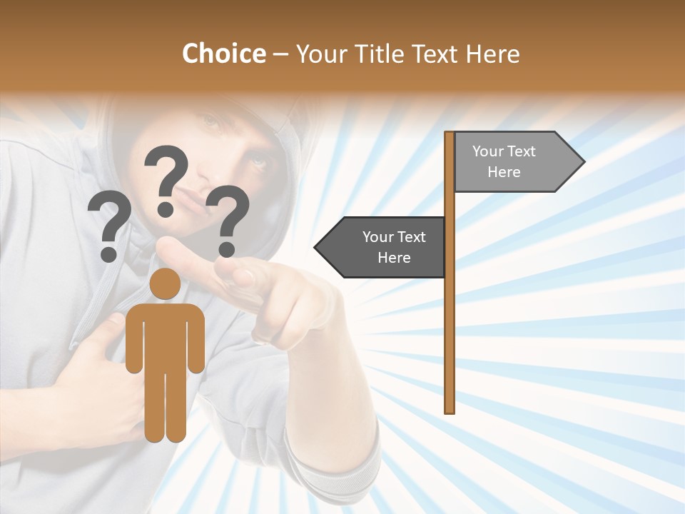 Abstract Caucasian Twist PowerPoint Template