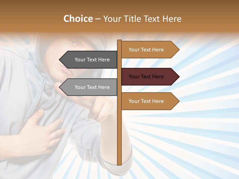 Abstract Caucasian Twist PowerPoint Template