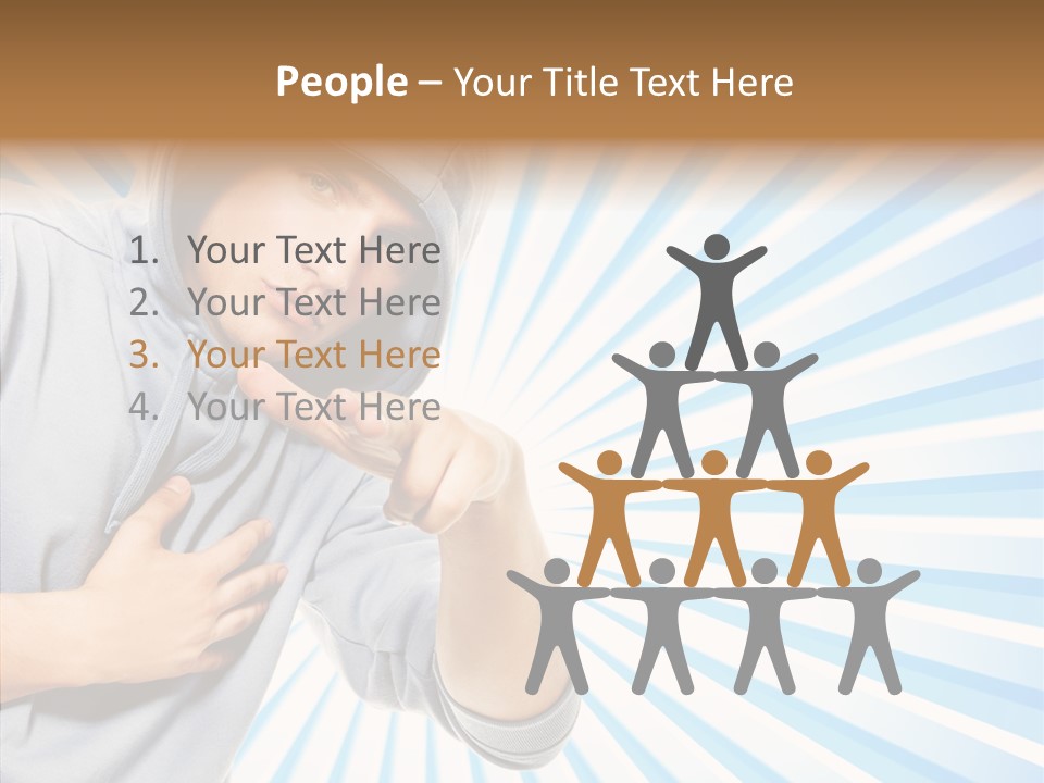 Abstract Caucasian Twist PowerPoint Template