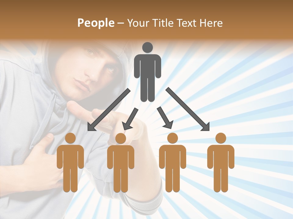 Abstract Caucasian Twist PowerPoint Template