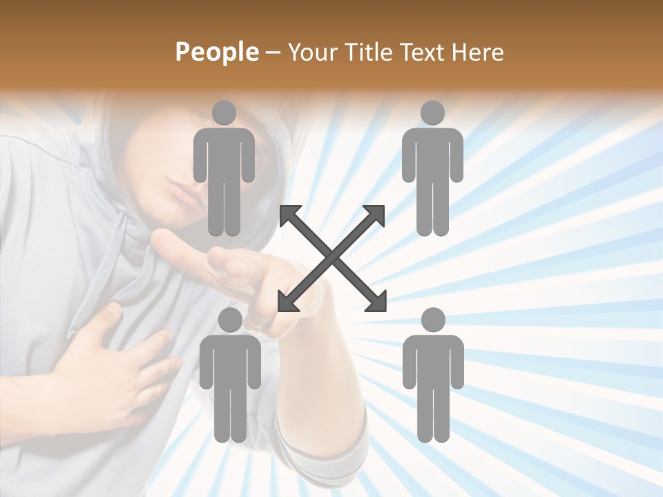 Abstract Caucasian Twist PowerPoint Template