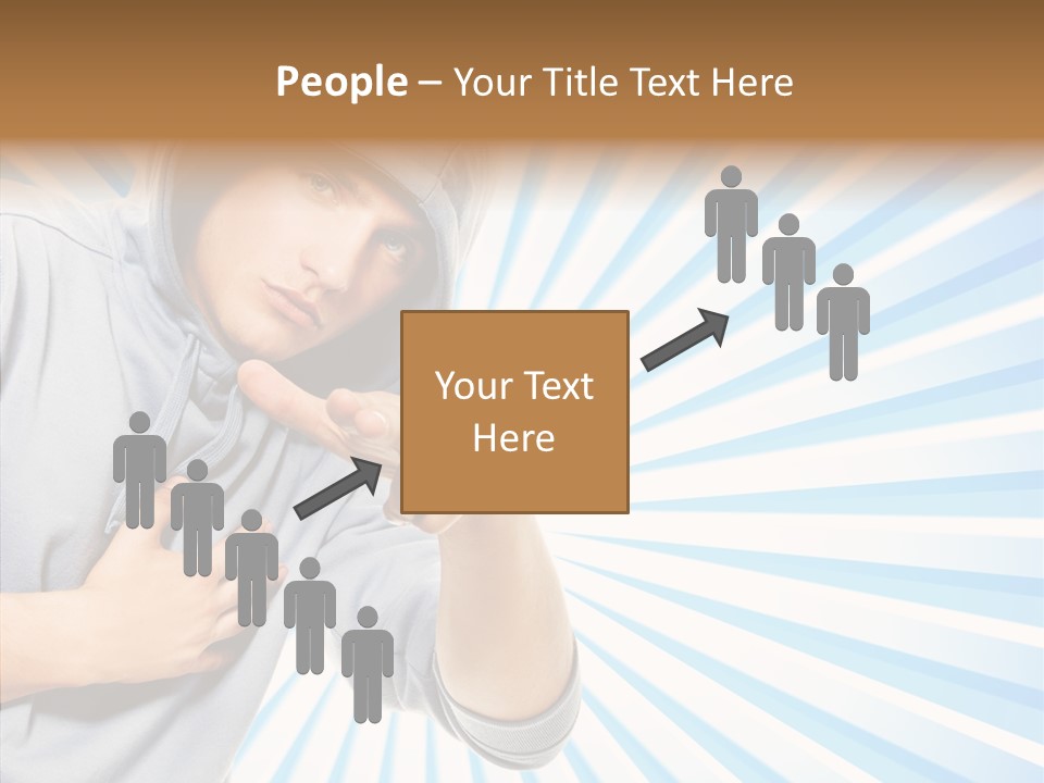 Abstract Caucasian Twist PowerPoint Template