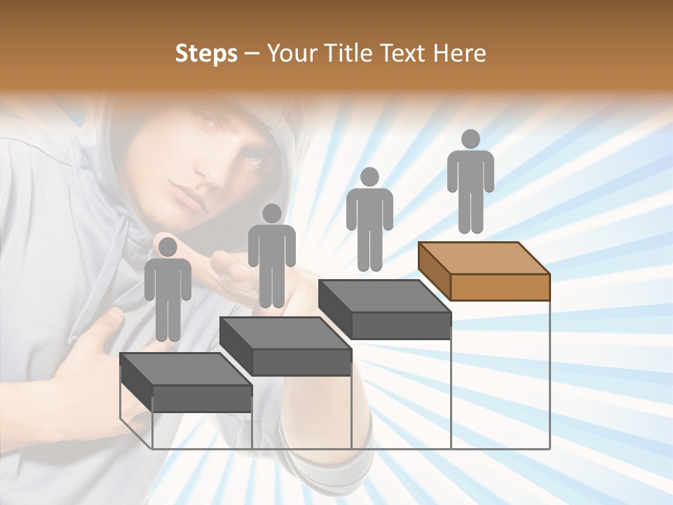 Abstract Caucasian Twist PowerPoint Template