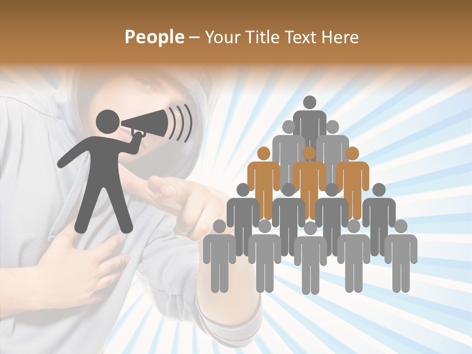 Abstract Caucasian Twist PowerPoint Template