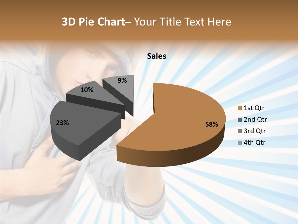 Abstract Caucasian Twist PowerPoint Template