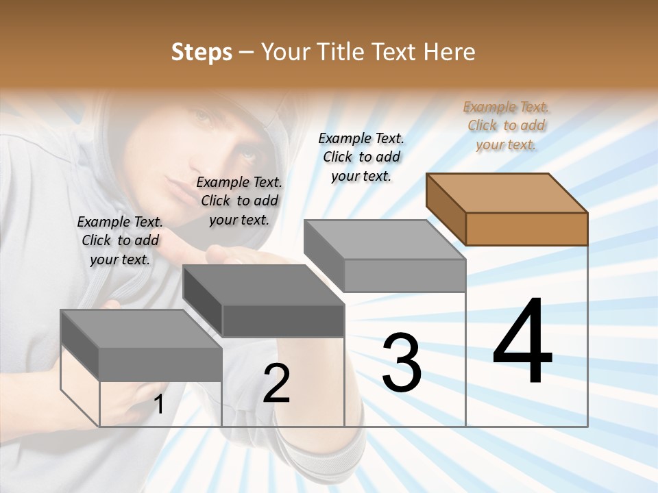 Abstract Caucasian Twist PowerPoint Template