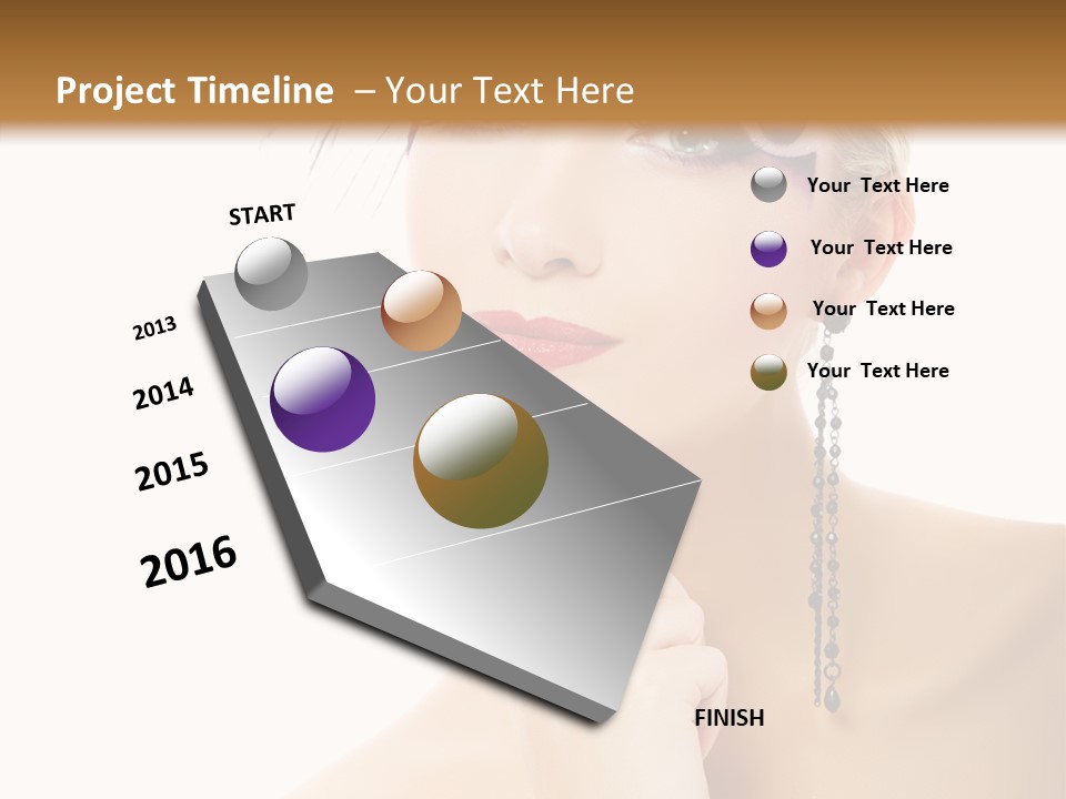 Background Beautiful Hand PowerPoint Template