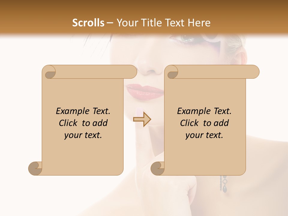 Background Beautiful Hand PowerPoint Template