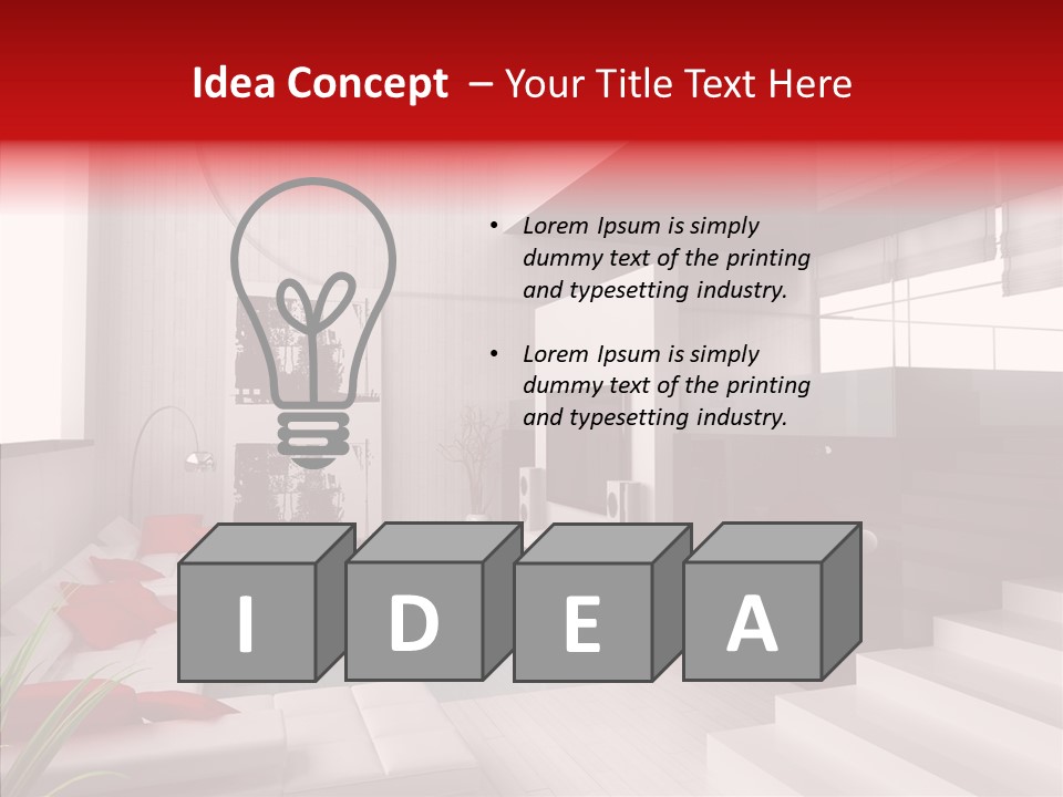 Lamp Architecture Structure PowerPoint Template