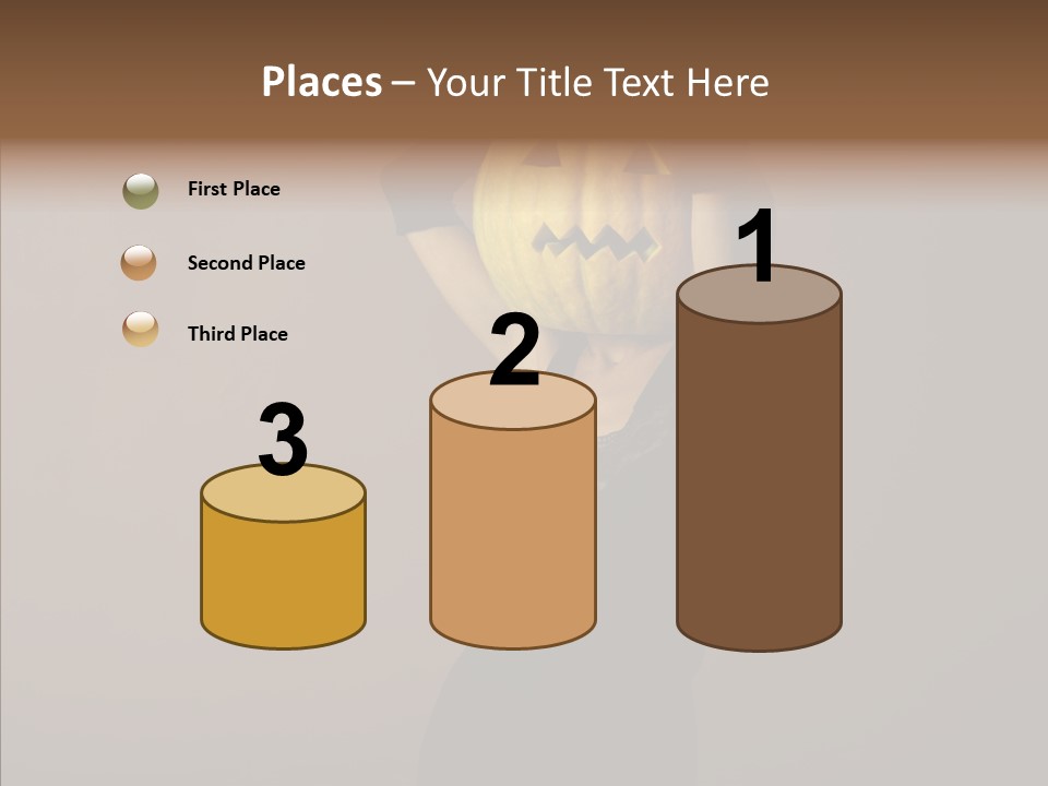 Strange Ghost Lady PowerPoint Template