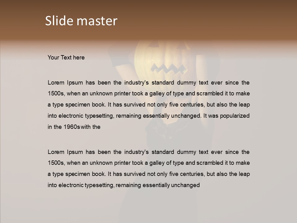 Strange Ghost Lady PowerPoint Template