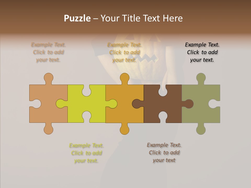 Strange Ghost Lady PowerPoint Template