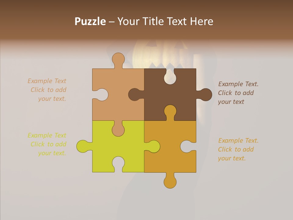 Strange Ghost Lady PowerPoint Template